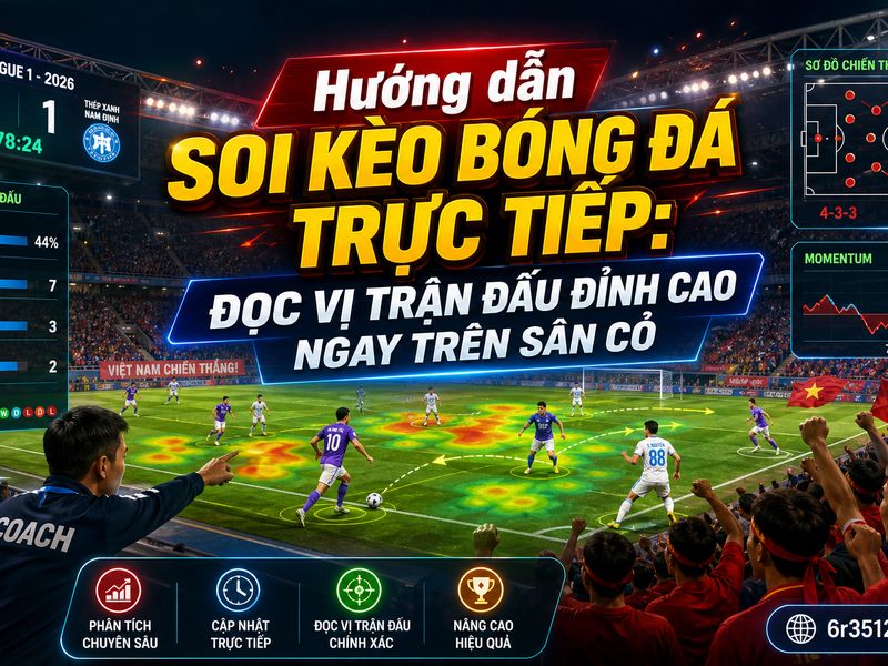 Hướng dẫn soi kèo bóng đá trực tiếp: Đọc vị trận đấu đỉnh cao ngay trên sân cỏ