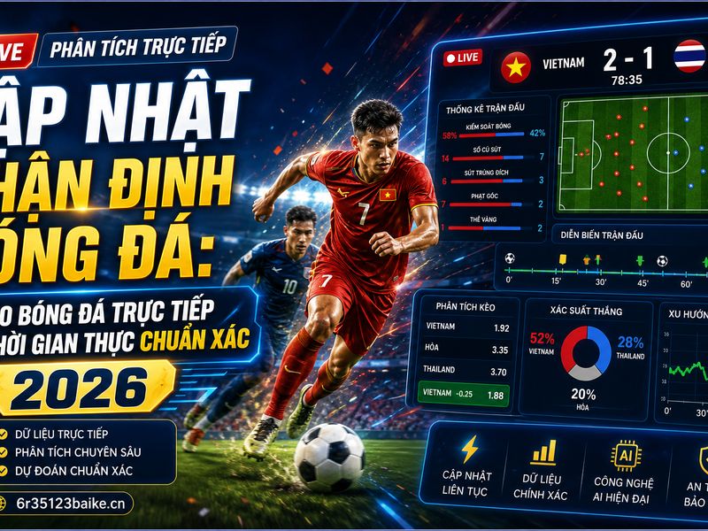 Cập nhật nhận định bóng đá: Soi kèo bóng đá trực tiếp theo thời gian thực chuẩn xác 2026